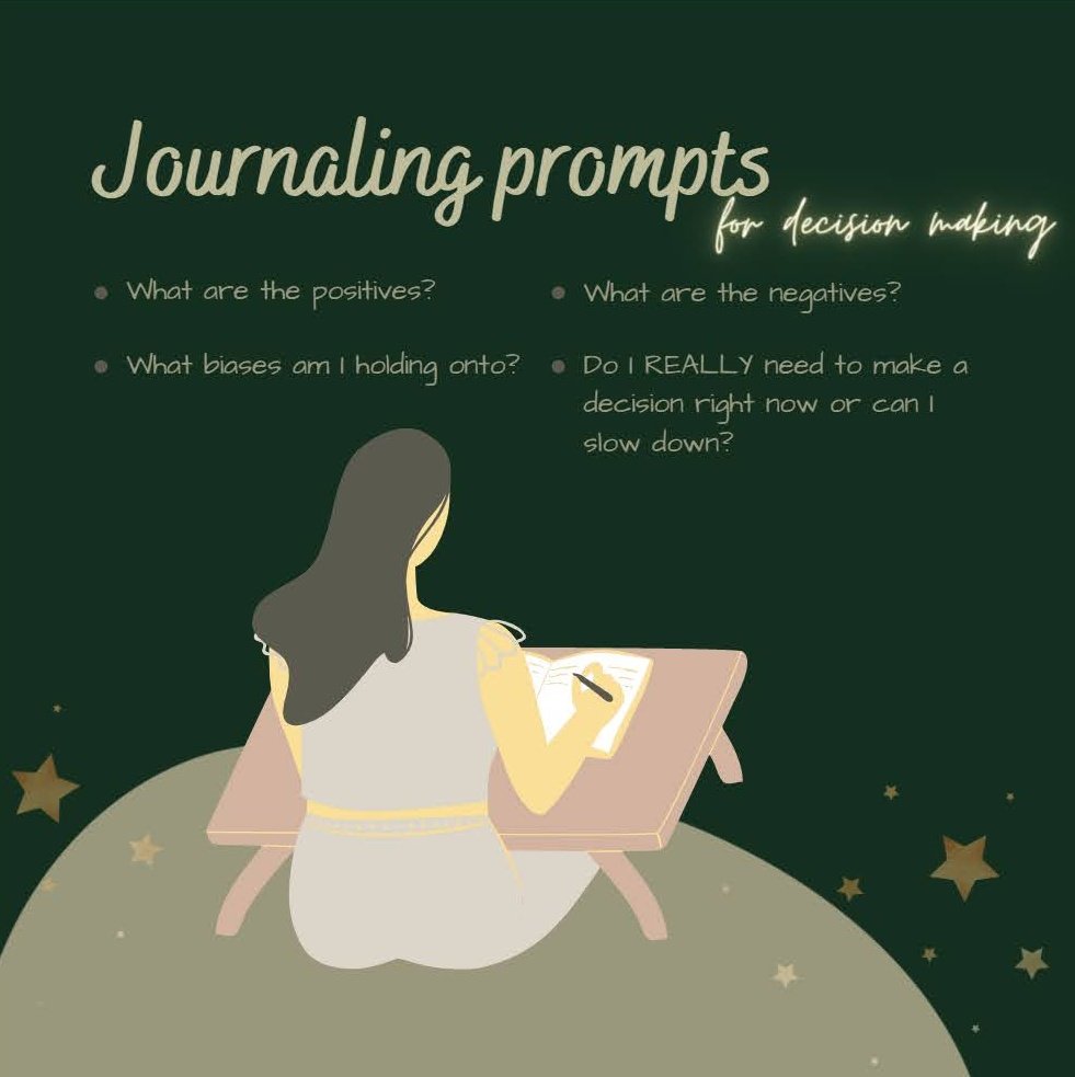 WellZenJenn's tweet photo. 🌟 Weekly Journal Prompt Drop 🌟
#mentalhealth #journalprompts #journaling #decisionmaking https://t.co/cM3sPfoks2