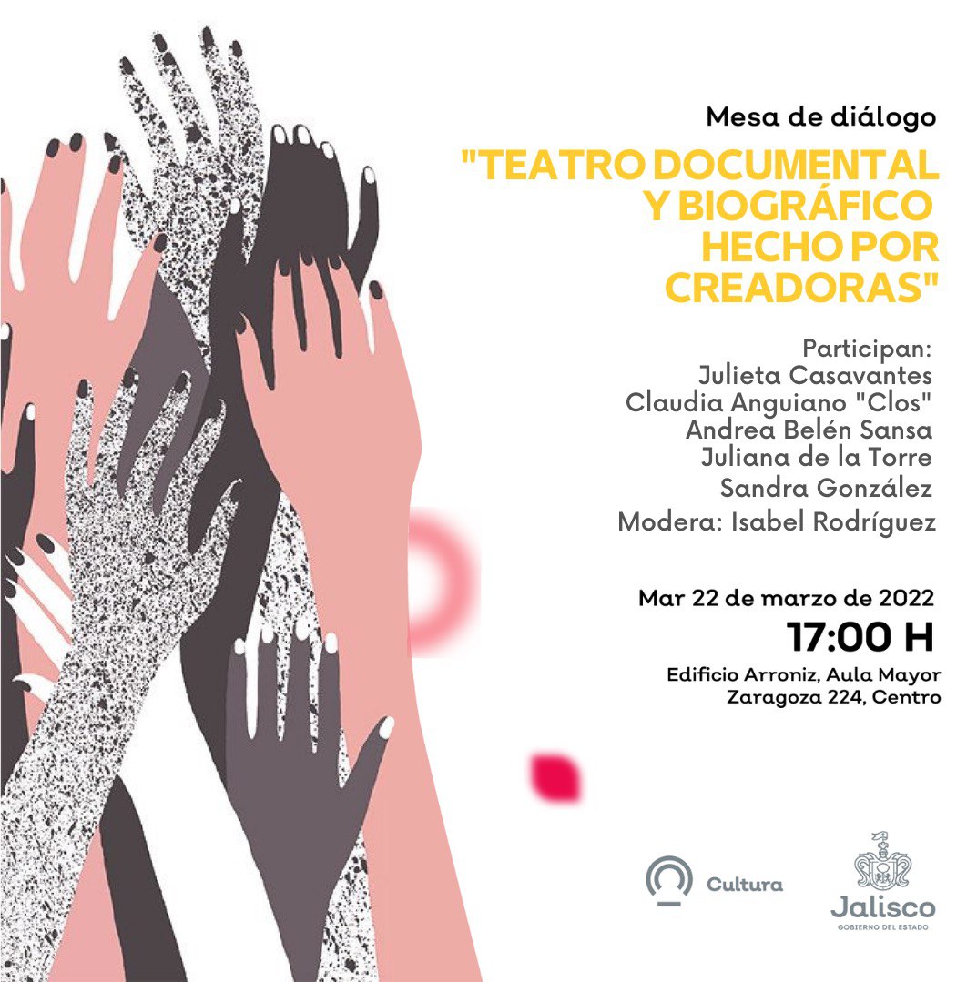 Este martes nos daremos un momento para discutir los desafíos que enfrentan las mujeres que escriben y producen teatro documental.