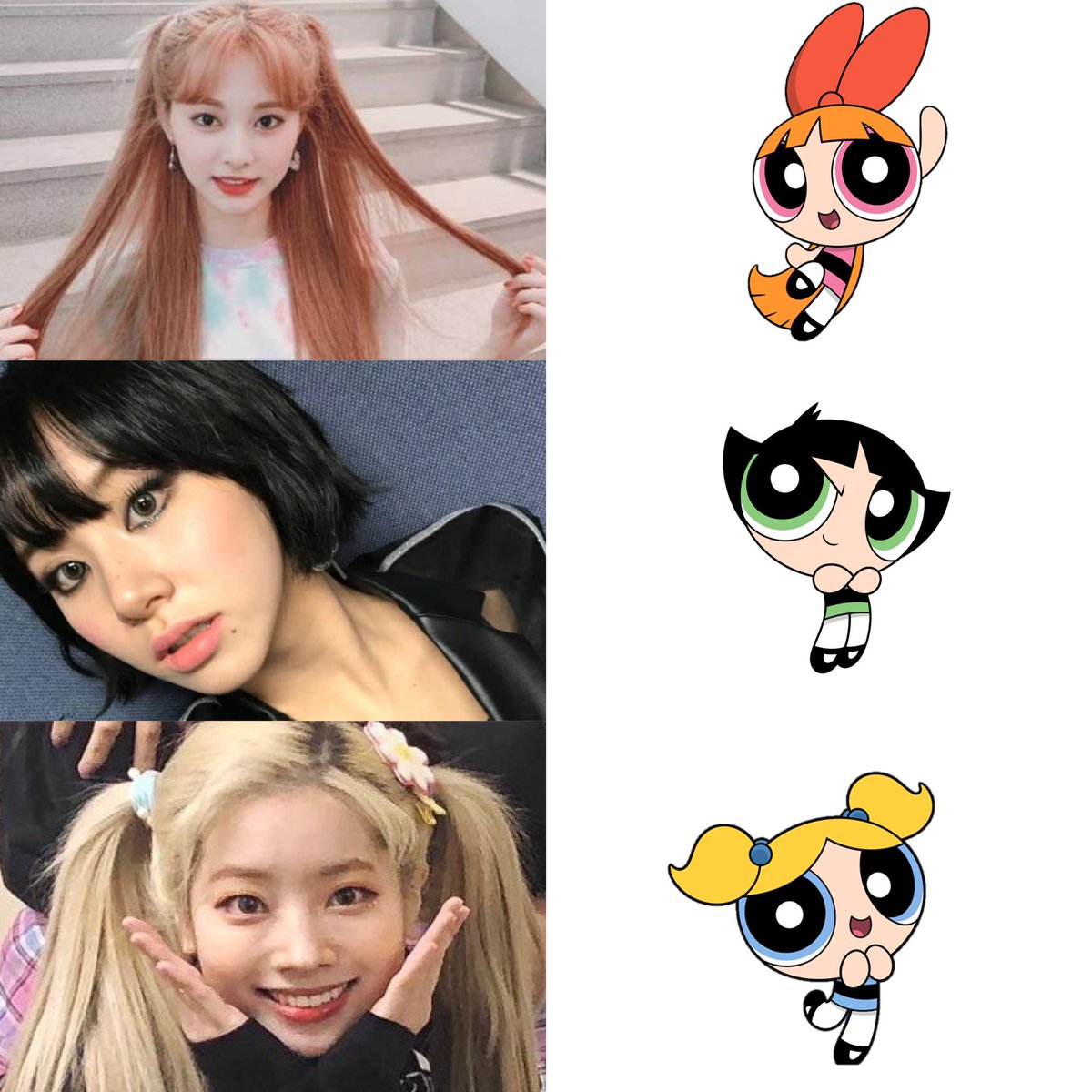 stantwicetan's tweet photo. @Yoda__kamo @nctspy Powerpuff girls👀 https://t.co/9iftz9rnXc