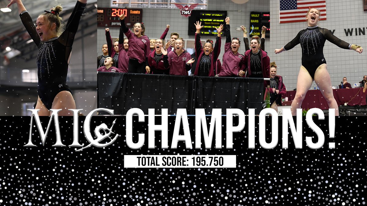 👑 TWU TAKES THE CROWN 👑

<a href="/TWUGymnastics/">TWU Gymnastics</a> scores a season high 195.750 to be named the Midwest Independent Conference Champions! 

#PioneerProud