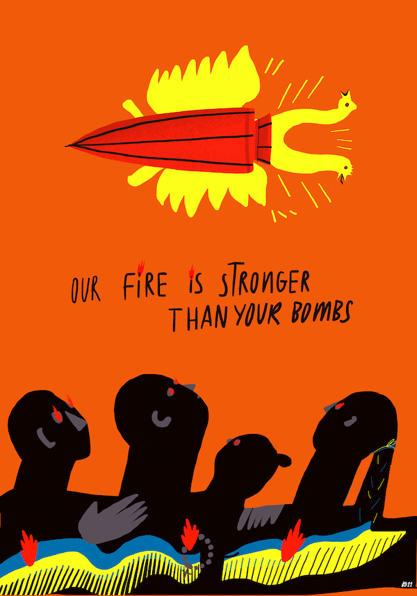 Neebla_exp's tweet photo. Bogdana is creating an illustration every day in the middle of the war since Russia's invasion of #Ukraine began. Some of her works are #NFT to raise funds to help Ukraine. Check out her collection on her Instagram profile https://t.co/hG6aWNQufT

#UkraineRussianWar #digitalart https://t.co/7fOgvGxYAT