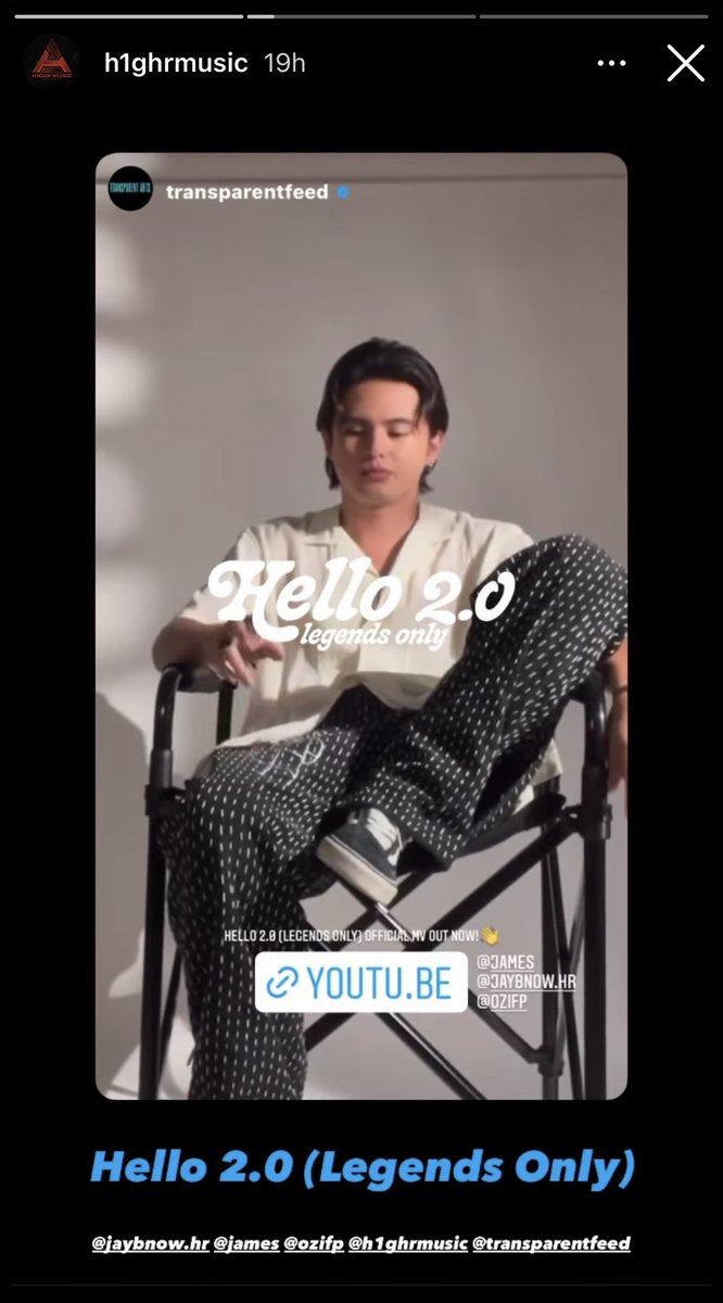JaDineNATION's tweet photo. IGS promotion from @jaybnow_hr and @H1GHRMUSIC ❤️

Link: https://t.co/dwIihb5KC8 

James Reid x JAY B x ØZI  #HelloLegendsOnlyMV https://t.co/KHI9MRjhc4