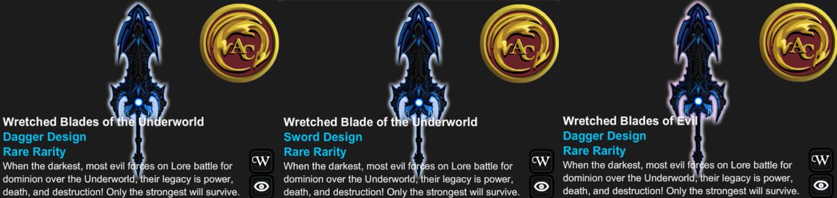 AQWSource's tweet photo. You will need x10 Gold Vouchers (5,000,000 Gold) to acquire every item from the Nation + Legion War Chests in /join Darkwarnation and Darkwarlegion. https://t.co/kL6qBr6NL1