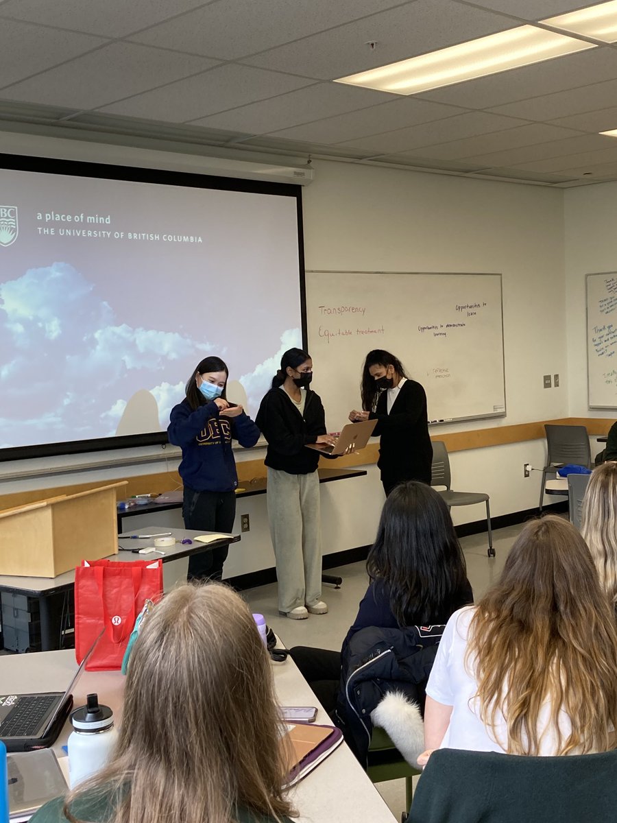 UBCmfenton's tweet photo. A fabulous look back on learning with the #IB and ABC cohorts ⁦@UBCTeacherEd⁩ 🎉! Revisiting assessment definitions from Day 1. How has your thinking changed? Course playback in groups through song, skits, Kahoot, video &amp; more! 💙 this group! #UBCBEd2022 https://t.co/u1L59GxbRz