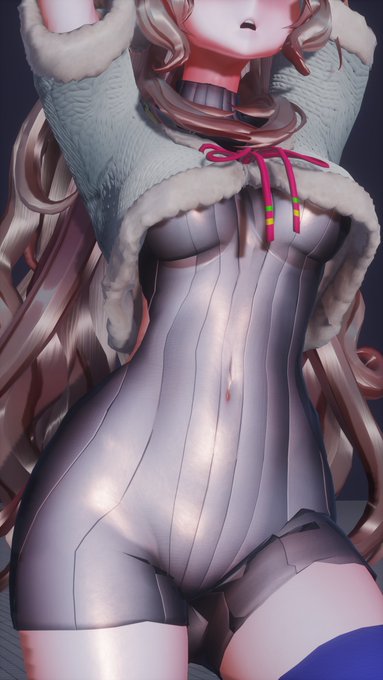 上記のコードでできたのがこの透け服と肌色です 