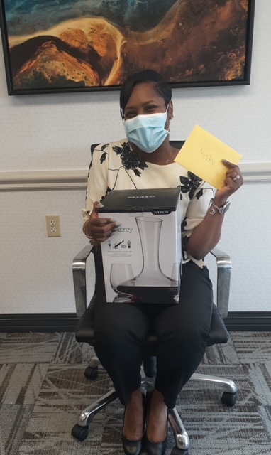 illuminateHC's tweet photo. 🎉Happy #LongTermCareAdministratorsWeek! 

🙌This week, #SKLDLivonia honored our administrator, Misty, with gifts &amp; a gift card to her favorite restaurant. 

👏Misty, the management team wants to thank you so much for all you do! You are truly appreciated! You’re the best! https://t.co/EFvzkJvtfI