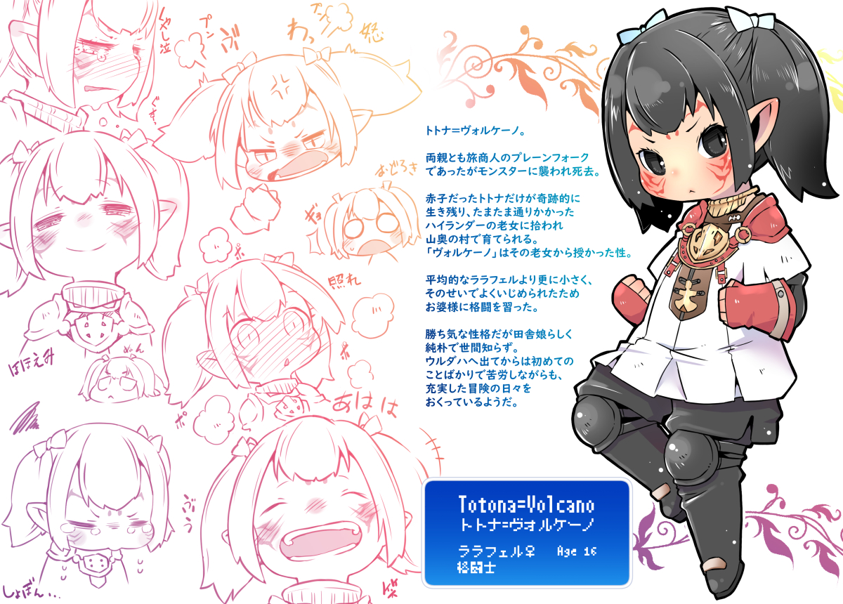 FF14キャラ設定的なの清書でけた 