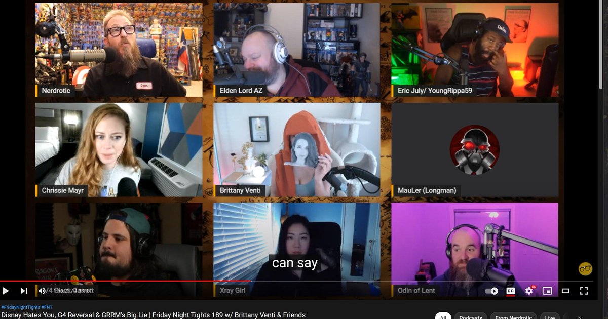 BrittanyVenti's tweet photo. Amazing show tonight on FNT @Nerdrotics Everyone on the panel and chat was entertaining!
Cannot believe Amouranth showed up! 
https://t.co/JUBPQ9rGi7 https://t.co/XkhllIr5kW