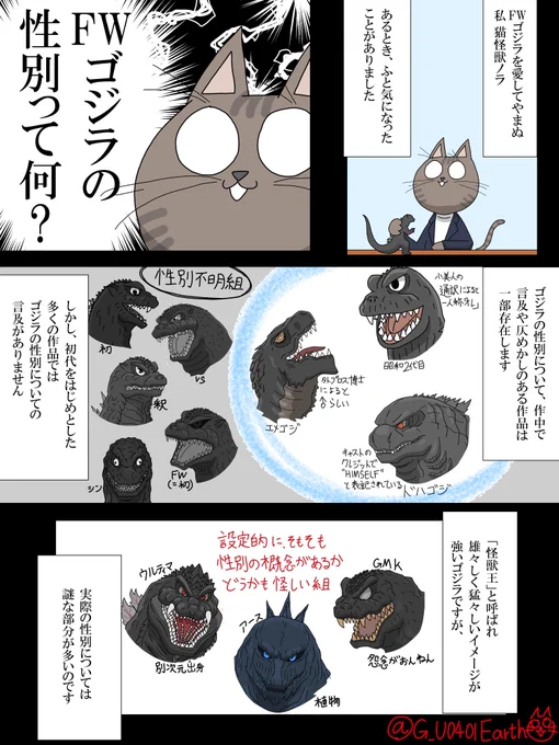 ゴジラの性別のはなし
#ゴジラ #Godzilla 