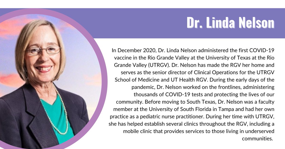 US Rep. Filemon Vela (@repfilemonvela) on Twitter photo This week, join me in celebrating #WomensHistoryMonth by recognizing some of the most influential women of #TX34.  Today, we highlight Senior Director of Clinical Operations at UTRGV School of Medicine and UT Health RGV, Dr. Linda Nelson. This week, join me in celebrating #WomensHistoryMonth by recognizing some of the most influential women of #TX34.  Today, we highlight Senior Director of Clinical Operations at UTRGV School of Medicine and UT Health RGV, Dr. Linda Nelson.