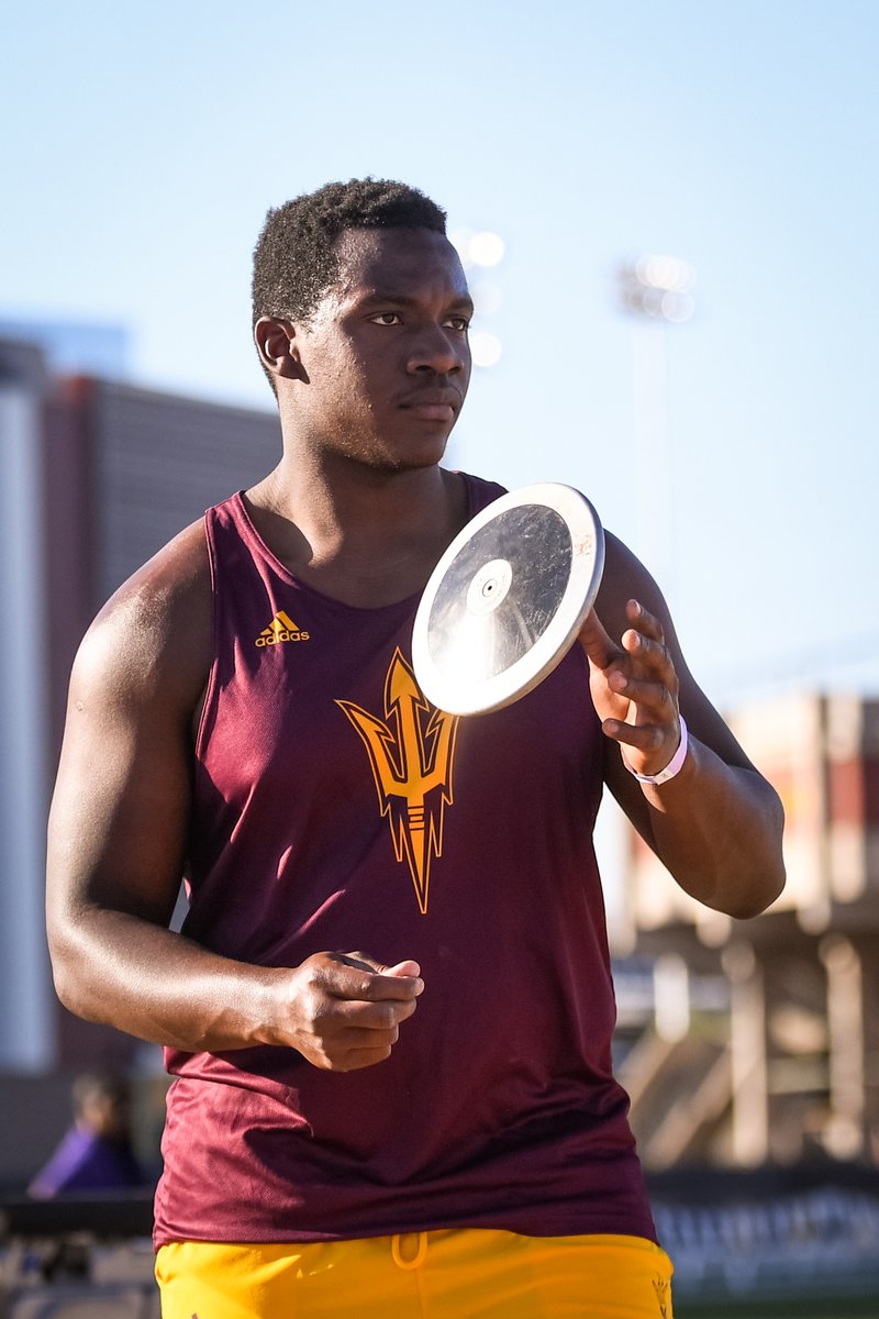 SunDevilTFXC's tweet photo. #ThrowsU has another weapon!
In his first outdoor meet as a Sun Devil, Ralford Mullings goes 62.47/204' 11" in the discus and sits second in program history! 😈 https://t.co/X1nNpQWU0Z