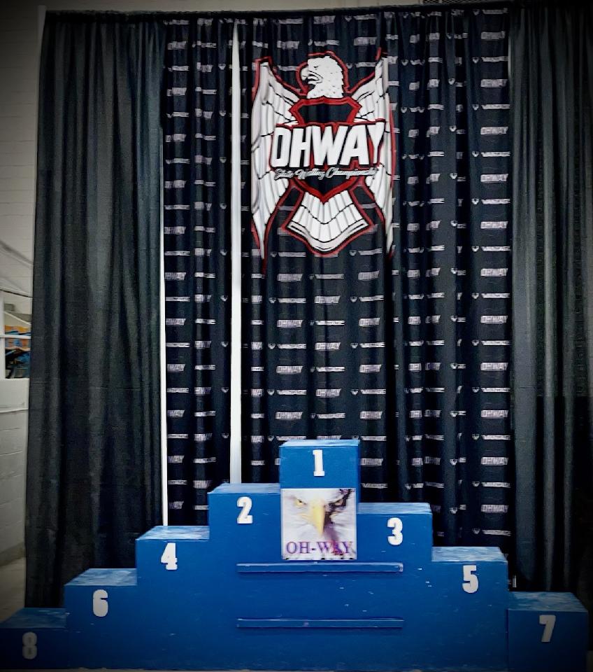 The stage is set! Wrestling begins at 8 AM! See you all then!