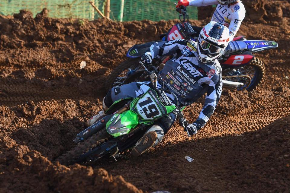 全日本モトクロス国際A級450ccクラスに参戦している安原志選手