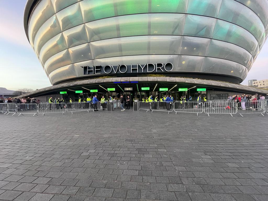 Clear skies and a busy campus at <a href="/SECGlasgow/">Scottish Event Campus</a> with <a href="/bunkeredLive/">bunkered LIVE</a> and <a href="/Amy_macdonald/">Amy MacDonald</a> <a href="/OVOHydro/">OVO Hydro</a>. <a href="/G4S/">G4S</a> canine team on campus working alongside our security and stewarding staff 
#safety #Security #bestcampus #music #Golf