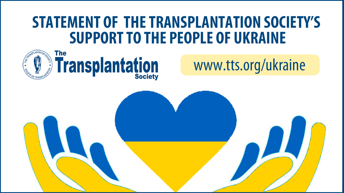 TTS has set-up a Ukraine donation page to help with healthcare + transplant patients + re-establish transplantation activities once the crisis has ended. TTS will match contributions, dollar for dollar, up to $50K USD in total. Full statement - tts.org/ukraine #ukraine