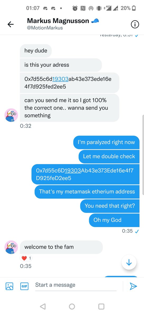 MRFLICK_eth's tweet photo. Best day of my life! Markus followed, retweeted me, messaged me and gave me literally the best one there is! Invisible Friends #1
@RNDMCHARACTERS @InvsbleFriends
@CraNeFT_ Life sure works in a funny way! If you hadn't had that banner then non of this would've been possible. https://t.co/KqCkSF25as