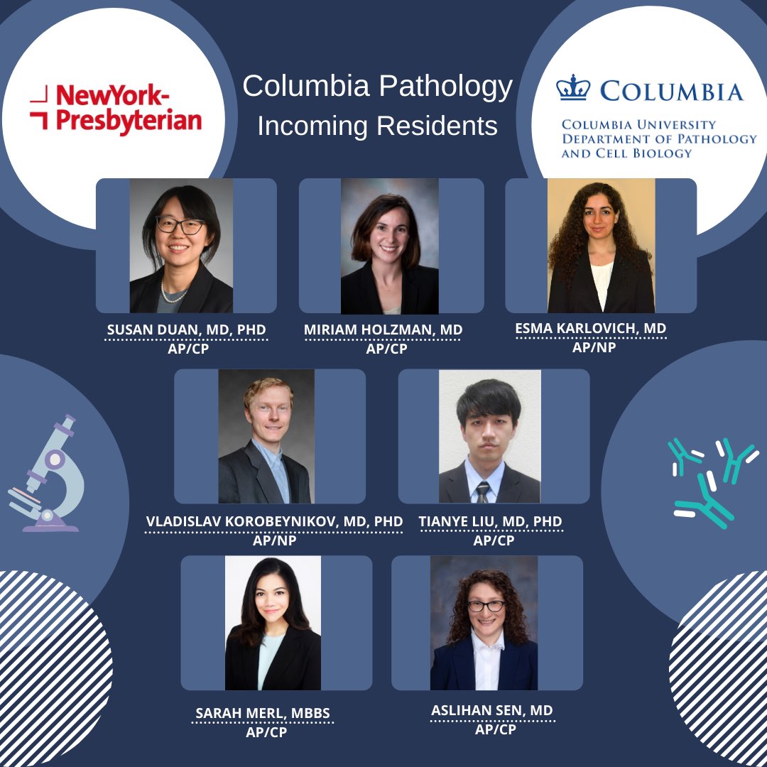 ColumbiaPathRes's tweet photo. Congratulations to our fantastic incoming PGY-1 class! 🎉🎊🤩
We can’t wait to have you here! #Match2022 #pathmatch2022 #PathTwitter https://t.co/SKYrFFerJw