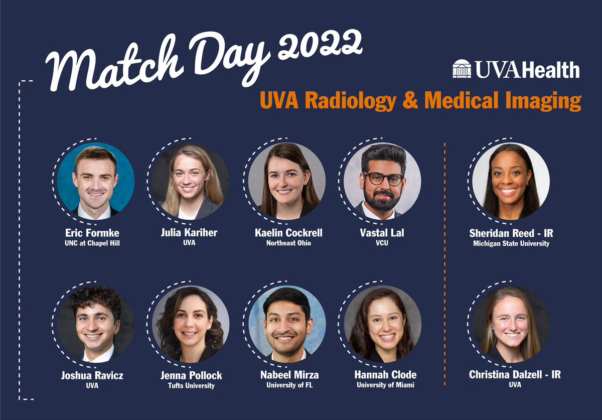 We’re thrilled to welcome this new class of exceptional doctors to the UVA family in 2023! 🎉 Happy Match Day! #matchday #match2022 #residency #radres #medschool #medicalschool #medstudent #radxx #womeninmedicine