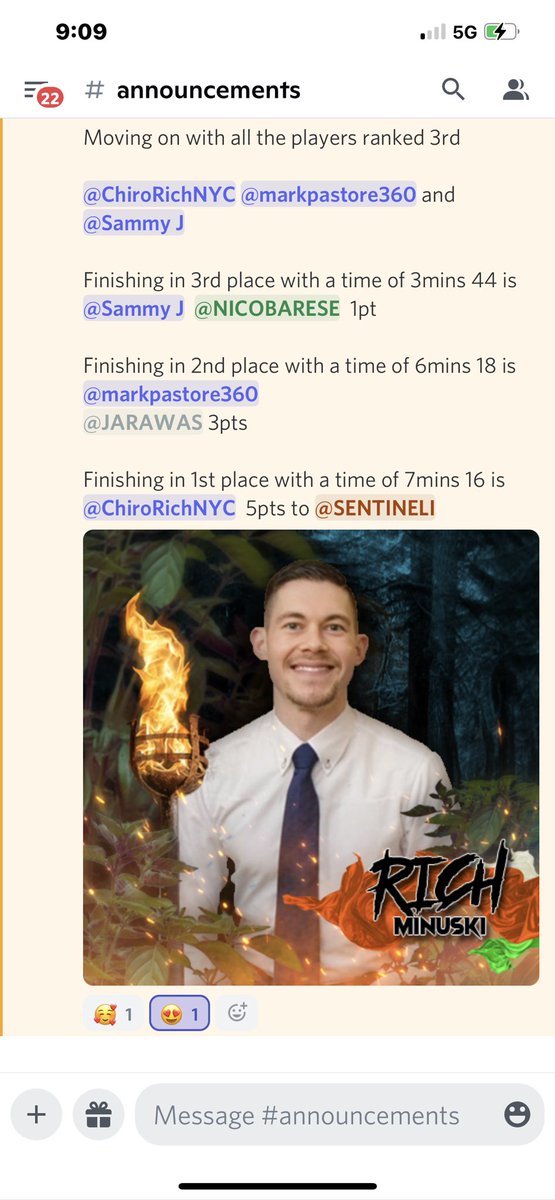 RMinuski's tweet photo. Round 2 results are in and my tribe now has back to back wins 😌😮💨 we love to see it! #survivor #survivororg #onlinerealitygame
Follow along here: https://t.co/ILqoIk0kU9 https://t.co/ZQVLoRYIf6
