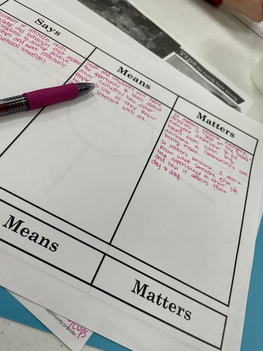 AliseBabcock's tweet image. Everyone should have a seat at the table. Even more so in education. We need to be aware that not everyone has experienced life the same way we have. #diversity #springpd #isdstrong