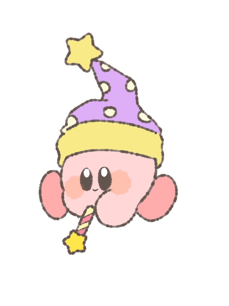 kirby hat jester cap white background no humans polka dot headwear simple background solo  illustration images