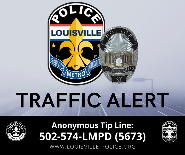 LMPD's tweet photo. Saturday 3-19-22 the @TripleCrownRun 10K race will take place. Please note the listed road closures & detours that will be in place during this event. Plan accordingly if you need to travel in and around downtown #Louisville. We have included a map. #LMPD #Traffic #LTCOR #Running https://t.co/zyK4LB60PV