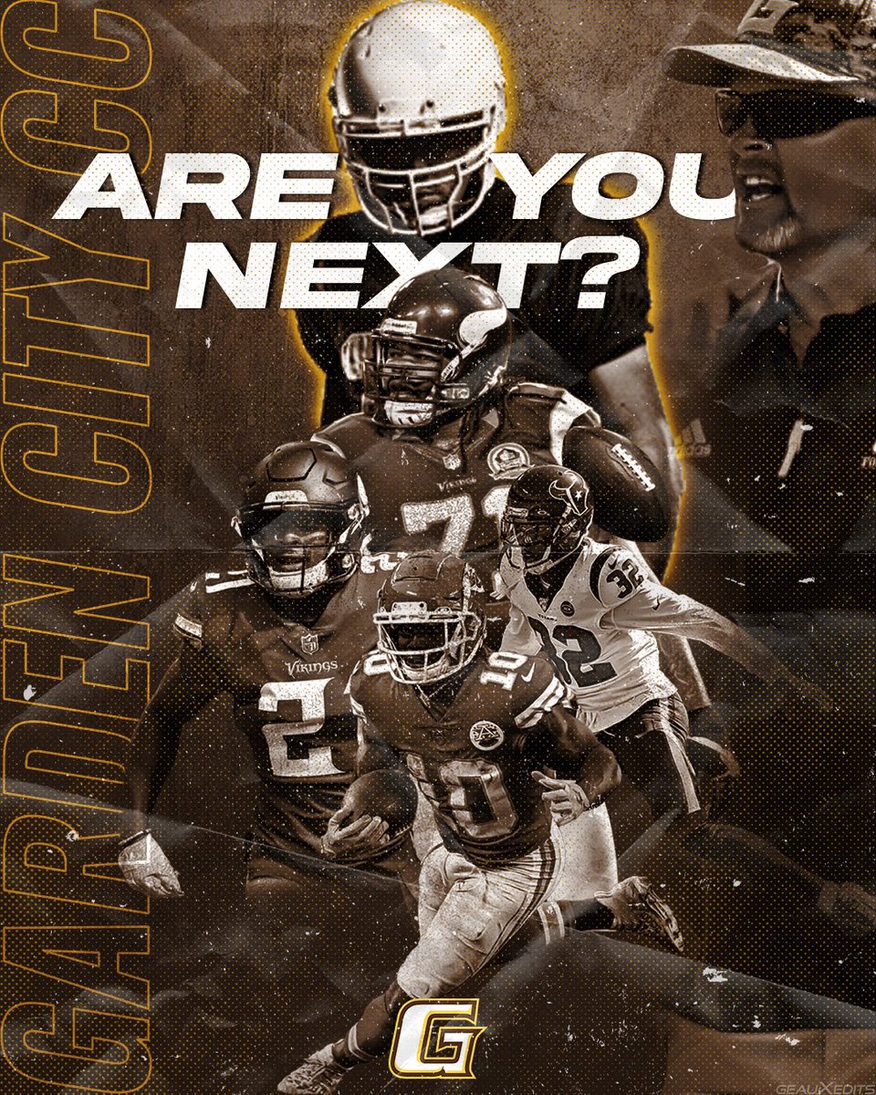 If you want to prove you’re as good as you say you are there’s no better place to do it than <a href="/GCCC_FOOTBALL/">Broncbuster Football</a> in the toughest JUCO conference in the country, the <a href="/KJCCCmedia/">KJCCC athletics</a>! Come be GREAT! #GCityOverEverybody 🦍😤