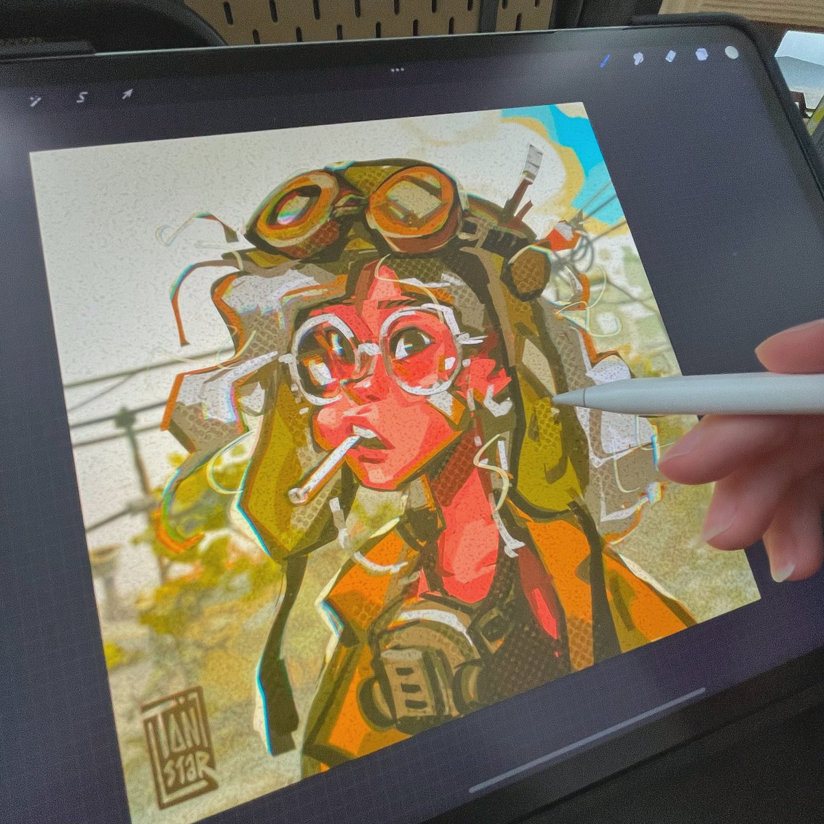 Me in Cyber JUNK 🛠⚡️
instagram.com/tanstar.artist/

#procreate