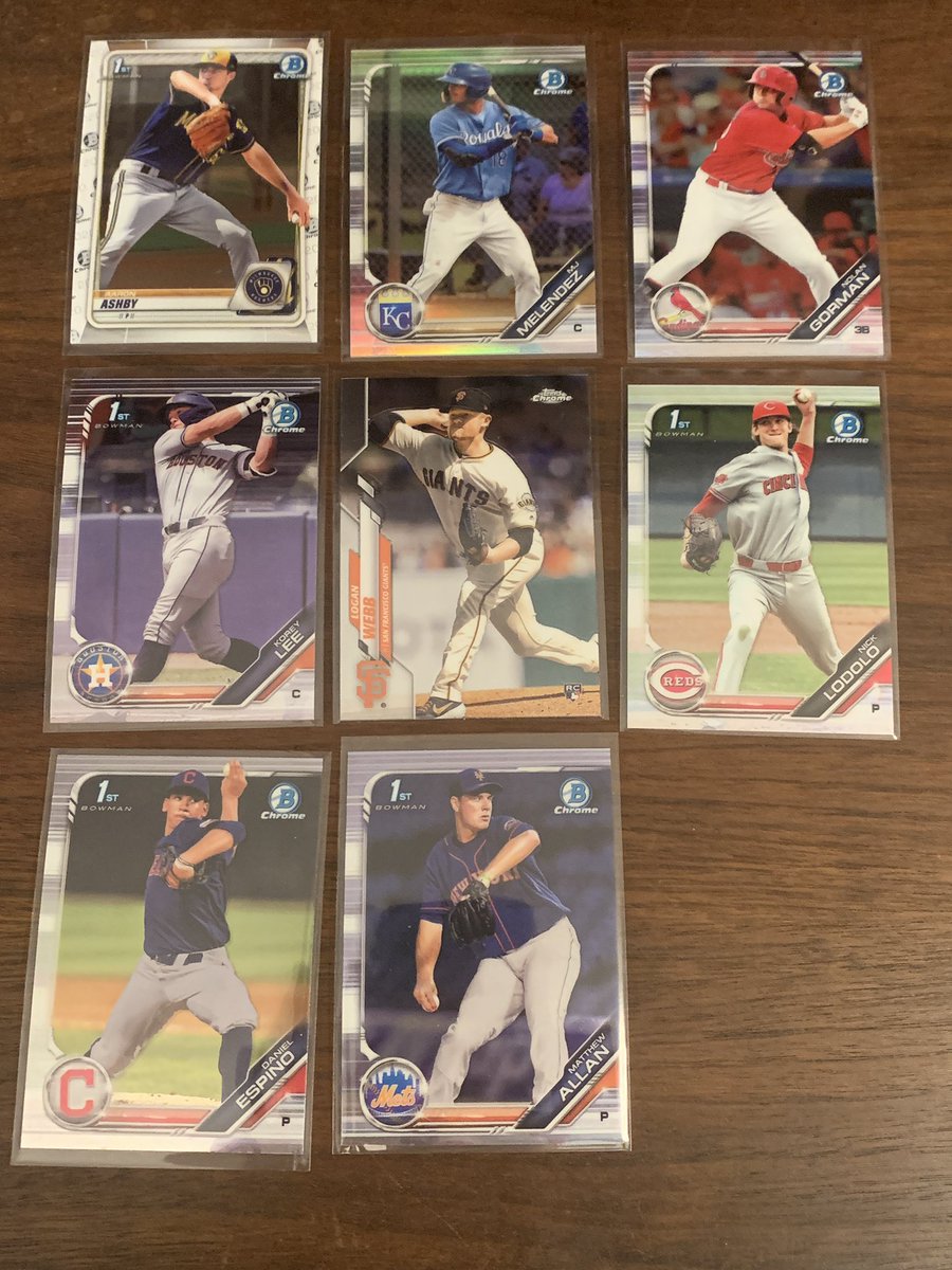 DroctagonC's tweet photo. $2 each #stacknrak MJ Gorman refractors https://t.co/RCb0mlJNJl