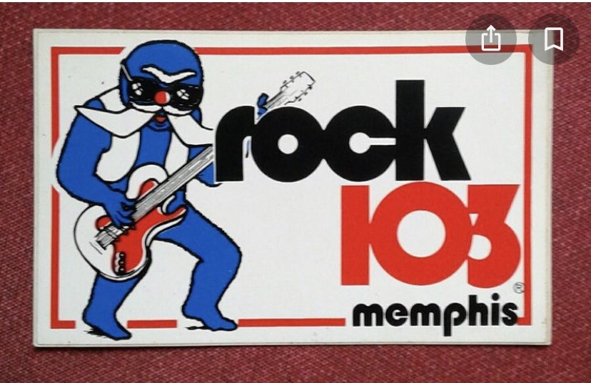 RichardGarner10's tweet photo. @jaybgulick Hilarious!  Memphis had Rock 103 during the same timeframe, which also curiously sported a walrus mascot.  Go figure https://t.co/NQl21SYgjb