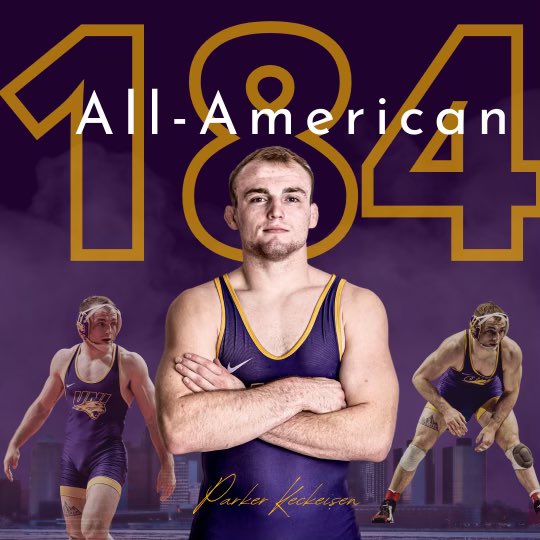 184 |  Parker Keckeisen is the 35th Panther to have earned 2+ more Division I All-America honors at contested #NCAAWrestling championships.

#PantherTrain