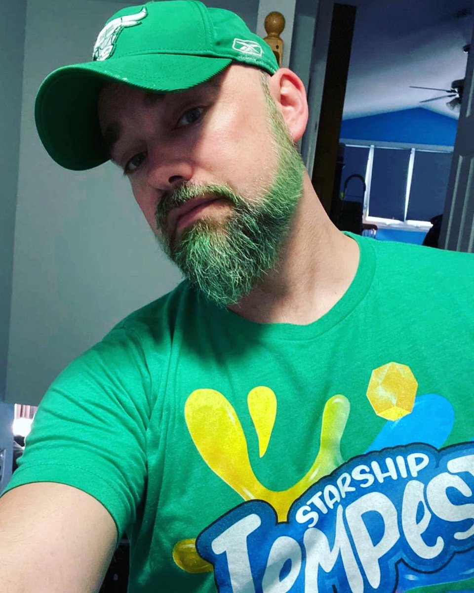 starshiptempest's tweet photo. Our Captain went full green beard for #StPatricksDay! And what an excellent shirt! @ryanschile @homadestudio
☘️☘️☘️☘️☘️☘️☘️☘️☘️
#greenbeard #StarshipTempest #StarshipTempestMerch #IrishBeard #AllGreen #FireTheGushers #HoMadeStudio https://t.co/SpwlPjq6gf