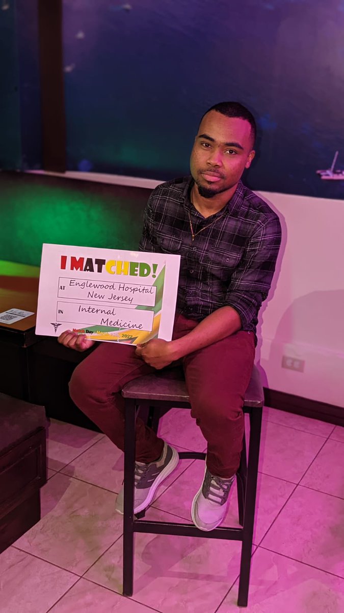 DevonScSc's tweet photo. Onwards to postgraduate training! 2 years of hard work definitely paid off! New Jersey here I come! Proud to be representing Guyana and UGMSA!
#ConsultantInTraining #Match2022 #UGmed #GTBoy #USMLE #MedTwitter https://t.co/YU6q2FGHkW