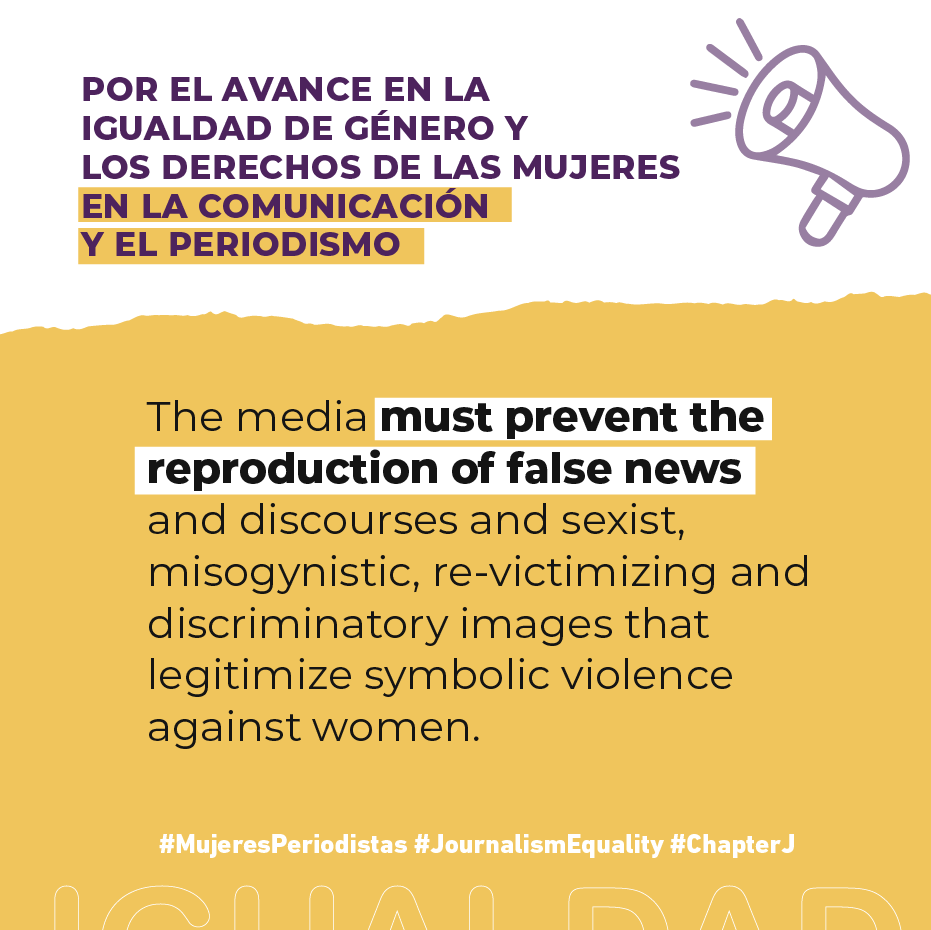 redpergenero's tweet photo. #Campaign #MujeresPeriodistas #JournalismEquality #ChapterJ
⚠️ The media have the opportunity to generate content that contribute to gender equality in their news offerings.
➡️ https://t.co/pftbd1SZOZ https://t.co/ylqzDIUYVr