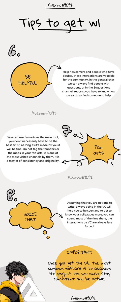_helladom's tweet photo. To my all Anero fam, I share with you a very helpful infographic for tips on getting wl for our community! Authenticity is a core value! Credits to @AvernoAndrea @AneroVerse https://t.co/wPxI9uhorr