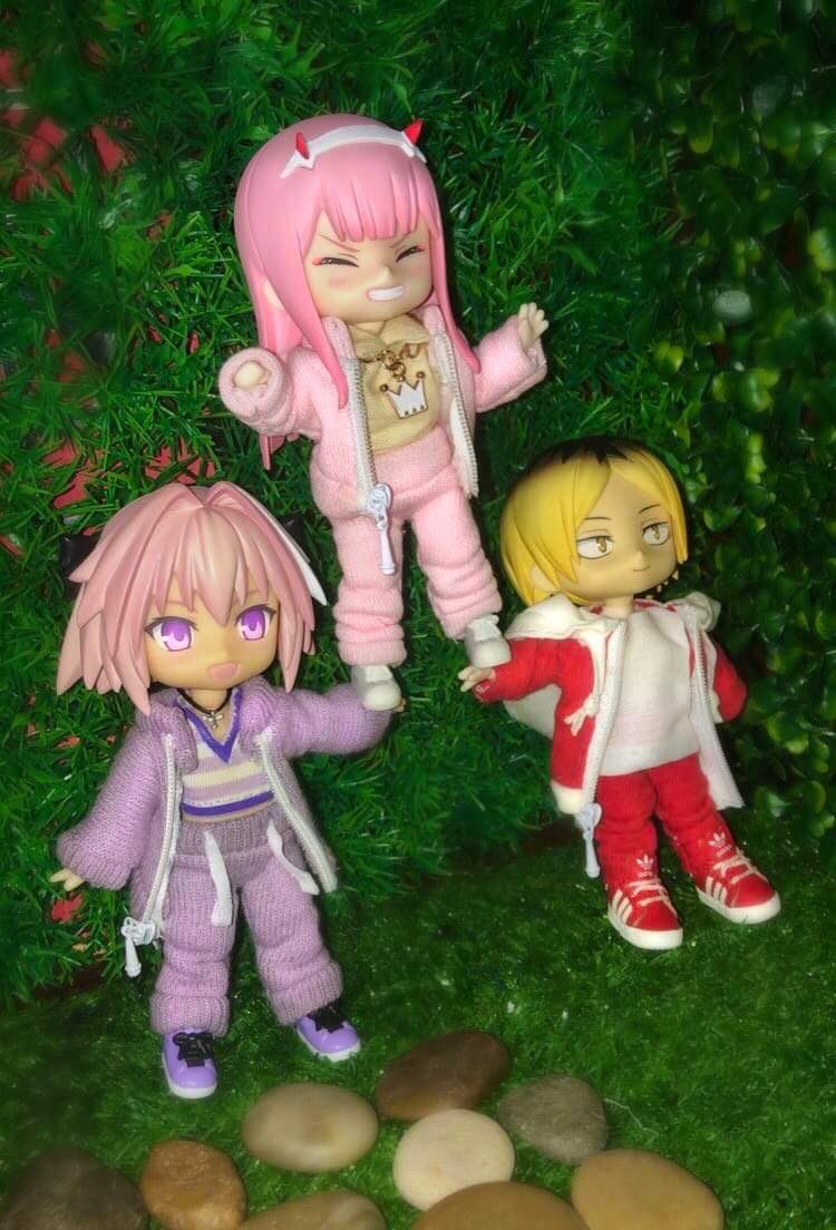 tsuki_emiri's tweet photo. Cheerleading squad 😤❤️ #nendoroid #nendou #goodsmilecompany #zerotwo #kenma #astoflo #animefigures https://t.co/Q1mZbzoT3J
