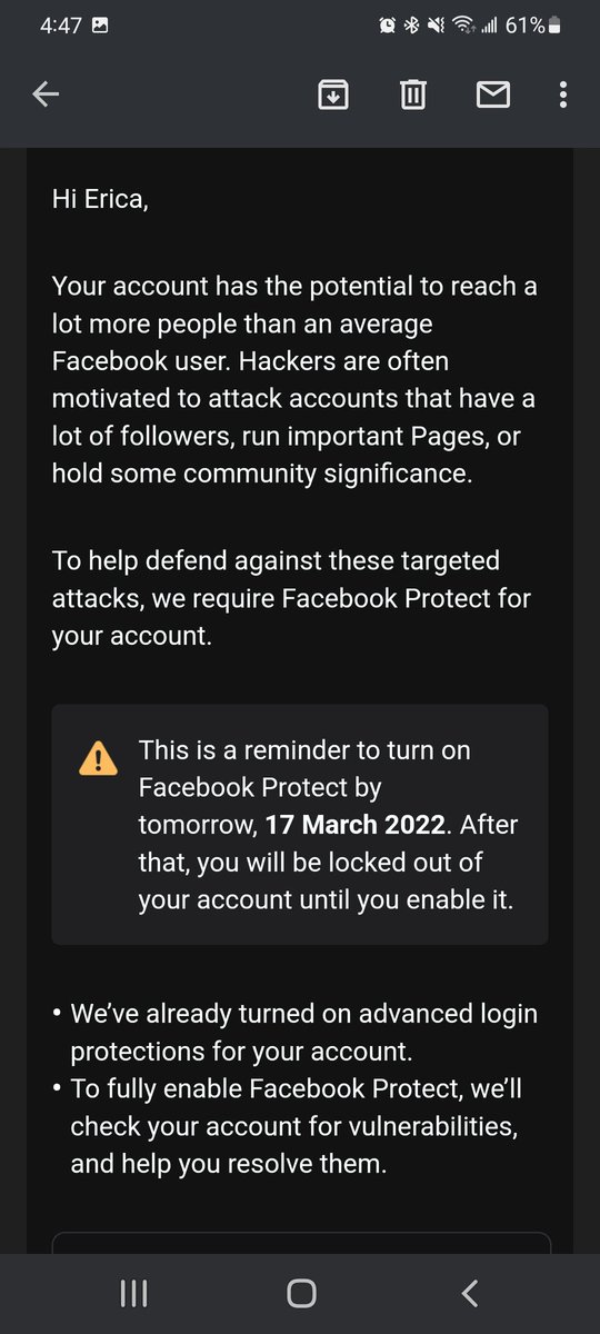 ericarmillar's tweet photo. Is anyone else still locked out of #facebook? If it wasn't for the photos I have on there, I'd say GOOD RIDDACE! #iamnotimportant https://t.co/vD1HpsQQvm