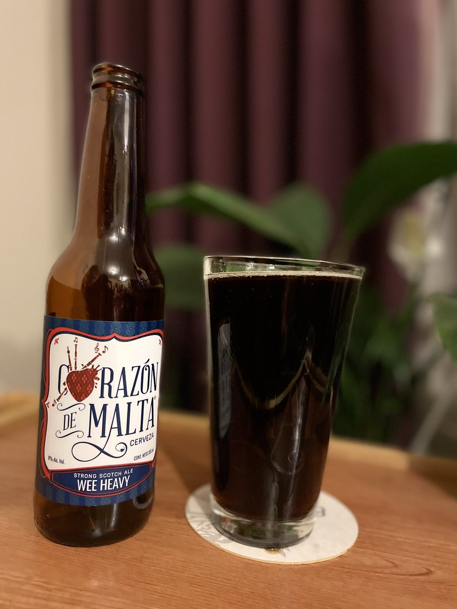 Porque sigo en la etapa de consentirme. <a href="/corazondemalta/">Corazón De Malta</a> Shulada de Wee Heavy, Strong Scoth Ale. 8% de alcohol.