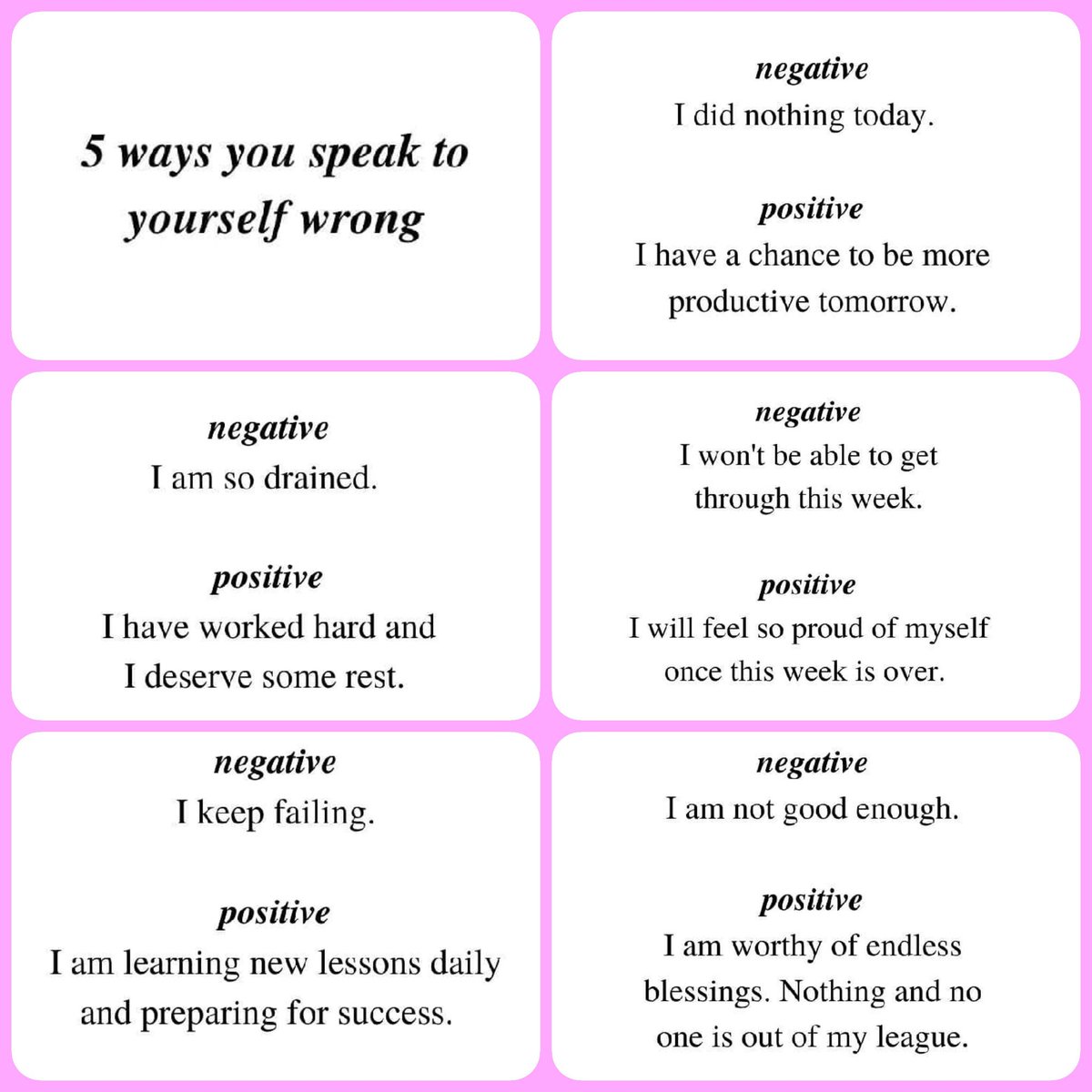 It is so important to know that you can turn something negative to a positive, it is all about perspective!