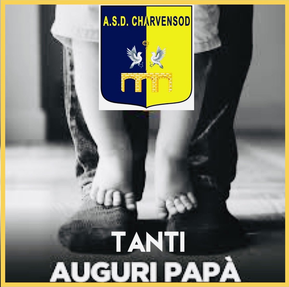 asdcharvensod's tweet photo. Tanti Auguri PAPÀ!!!

#asdcharvensod #mondocharva #festadeipapà #tantiauguri https://t.co/5FtXn5JZGu