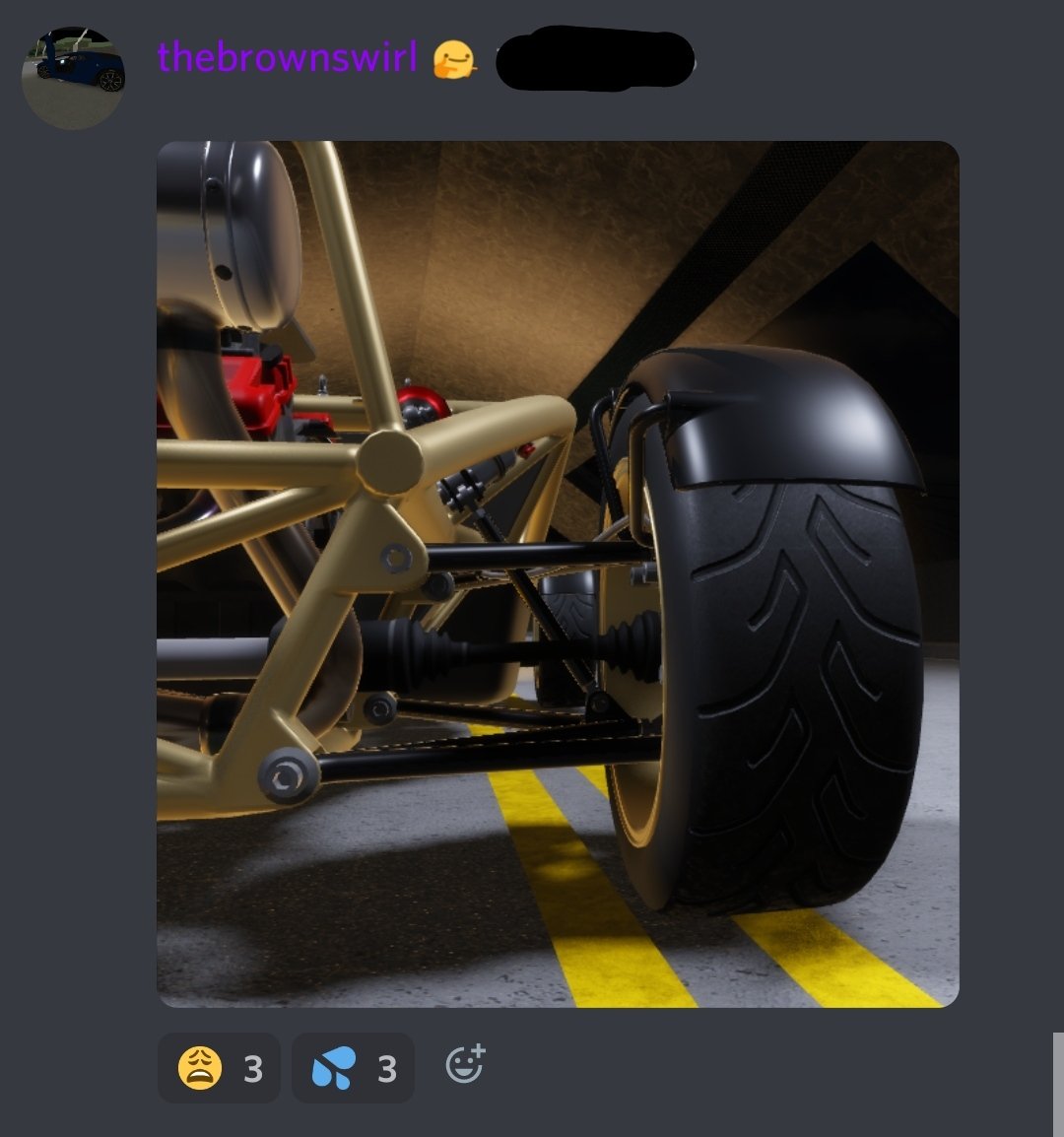 ACXChannel's tweet photo. From the bolt nuts to the suspension everything seems to be modelled in the Ariel Atom 500. This could possibly be one of the best cars to look at while driving due to the moving suspension parts that no other Roblox game has it in a way that AX does.

-Photo from discord https://t.co/ozrL8x3X5s