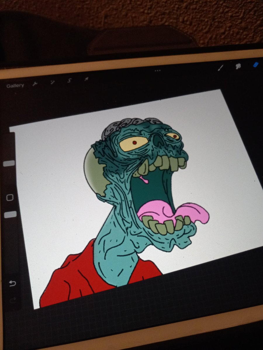 DRIPPINGnft's tweet photo. I've been to busy and toted after work but here's a my version of a gravity falls zombie I think its coming a long pretty good #nftartist #nftart #NFTCommunity #NFTProject #Procreate https://t.co/WjxpjY0YYF