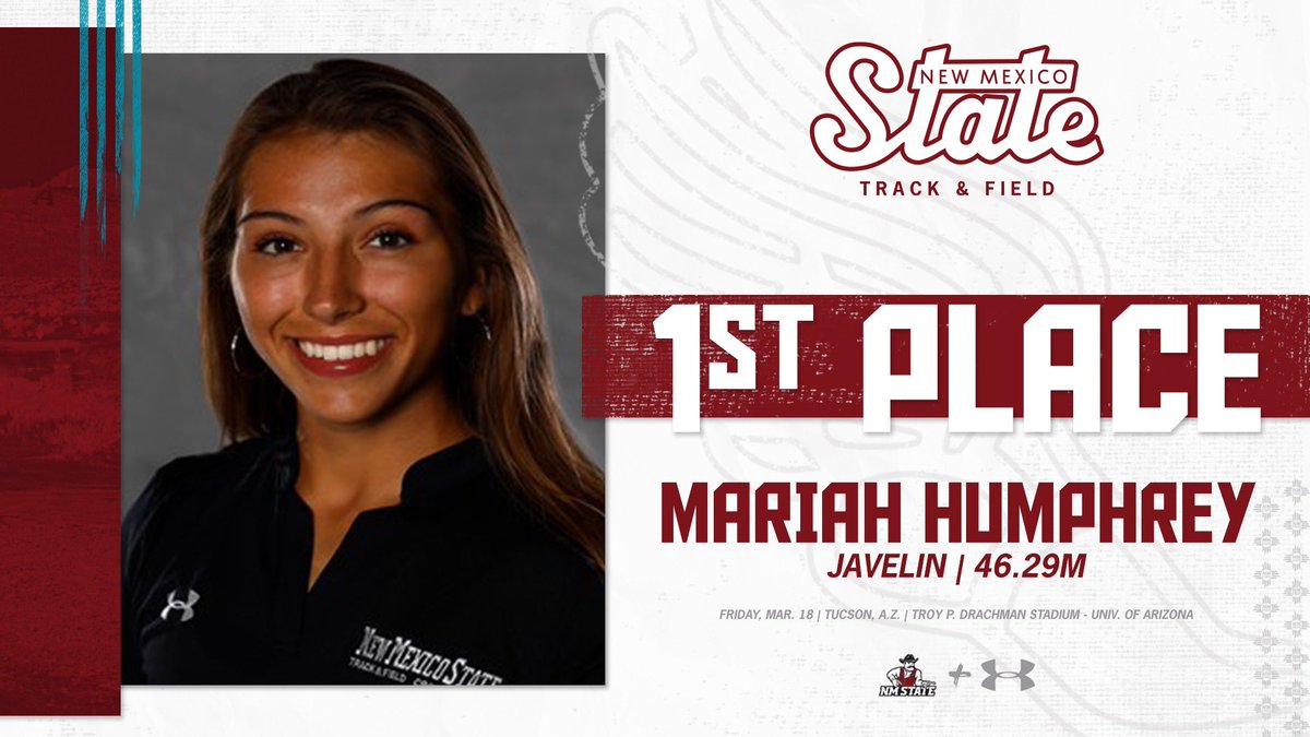 That’s 🤠🤠🤠 Aggie wins on the day!

Mariah Humphrey posts a mark of 46.29m, a new personal best!!💥

#AggieUp
