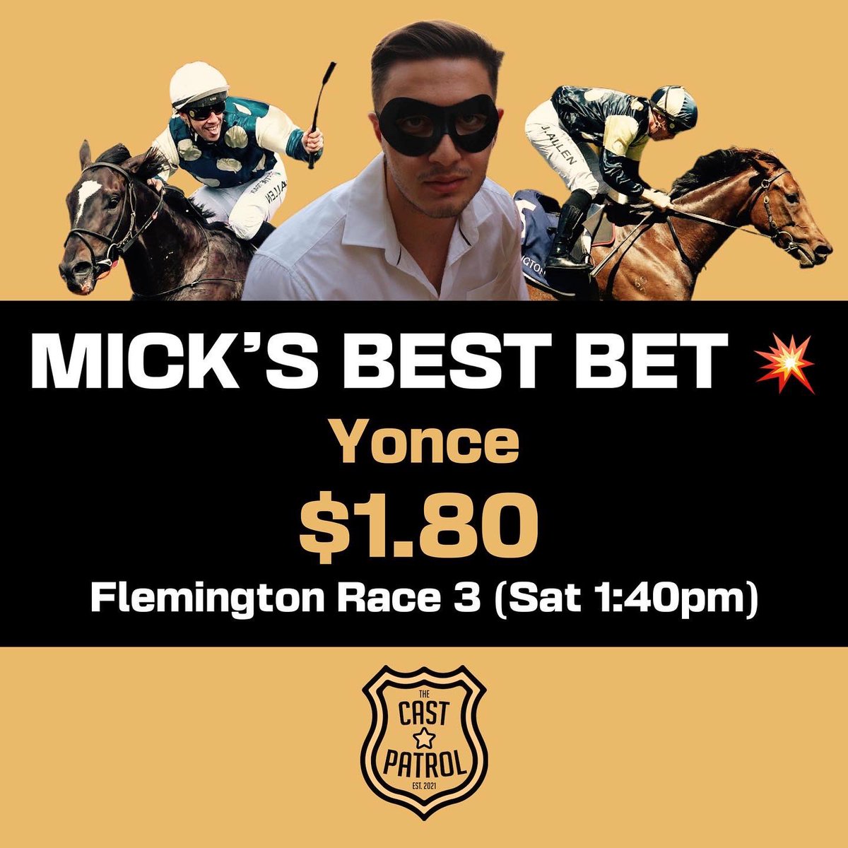 thecastpatrol's tweet photo. BIG DAY AHEAD!
Punters, Letโs get this bread ๐
BACK CAST, NEVER LAST!
What is your best bet if the day? ๐
#racing #saturday #tips #bestbets #rosehill #flemington #ascot #backcastneverlast #BCNL https://t.co/iKBHActLK0