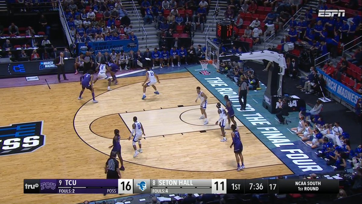 DanielFigueroaP's tweet image. @TCUBasketball vs @SetonHallMBB #9vs8 #MarchMadness