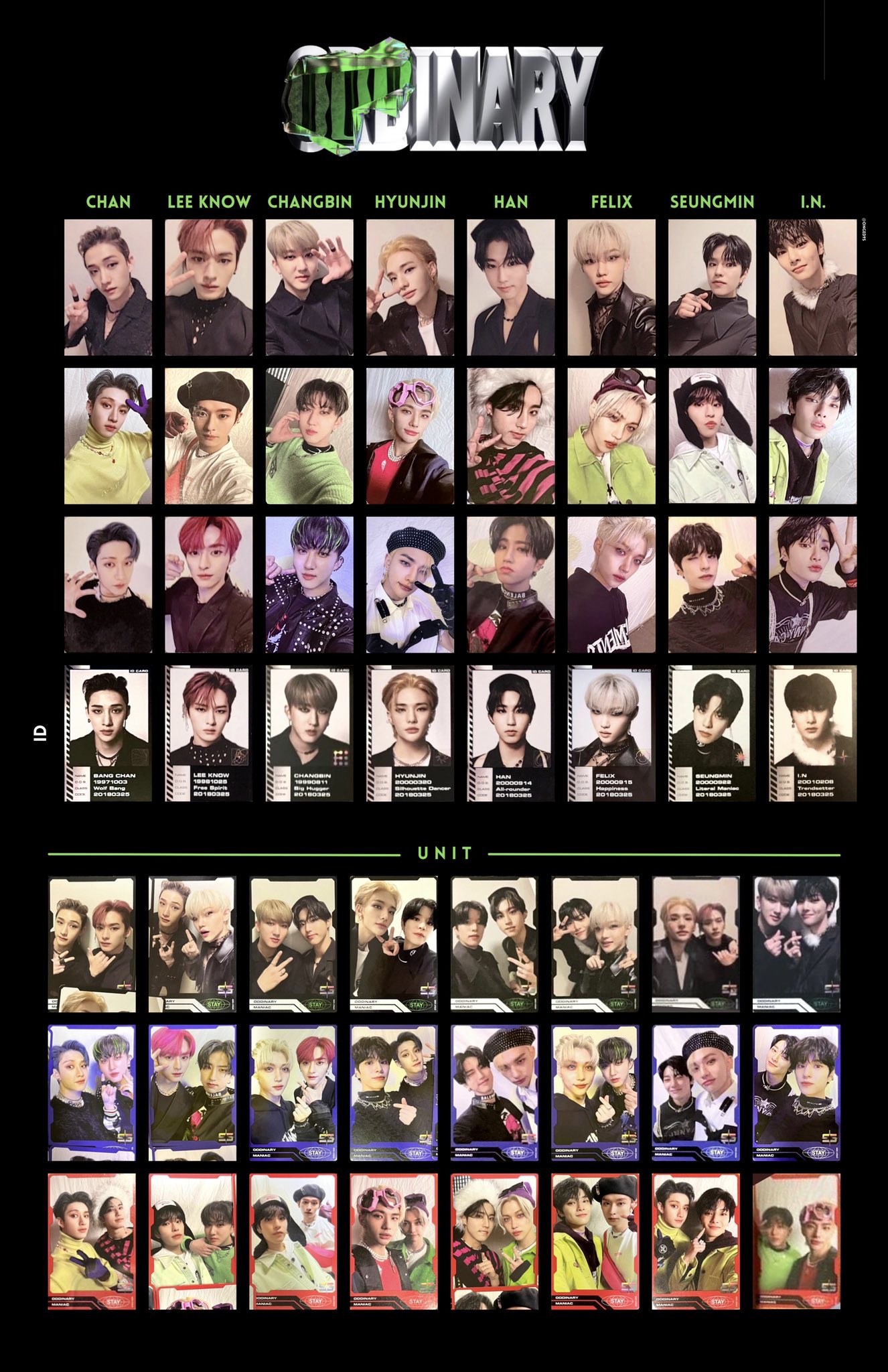 StrayKids ODDINARY 中国ヨントン トレカ コンプ 8枚セット- StrayKids ODDINARY 中国ヨントン トレカ コンプ 8枚セット-