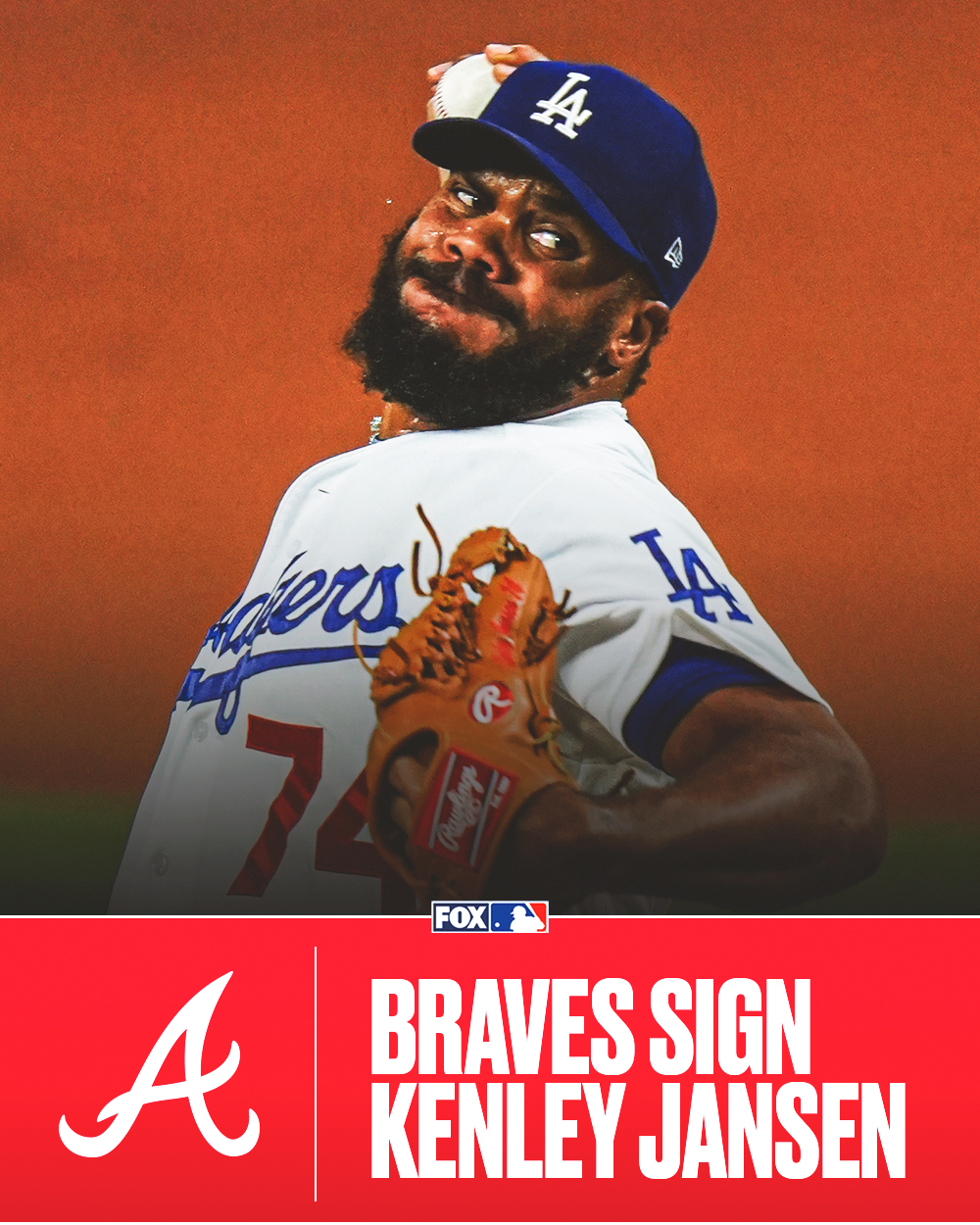 FOX Sports: MLB on X: The Braves are signing RHP Kenley Jansen to a  one-year, $16M contract.  / X
