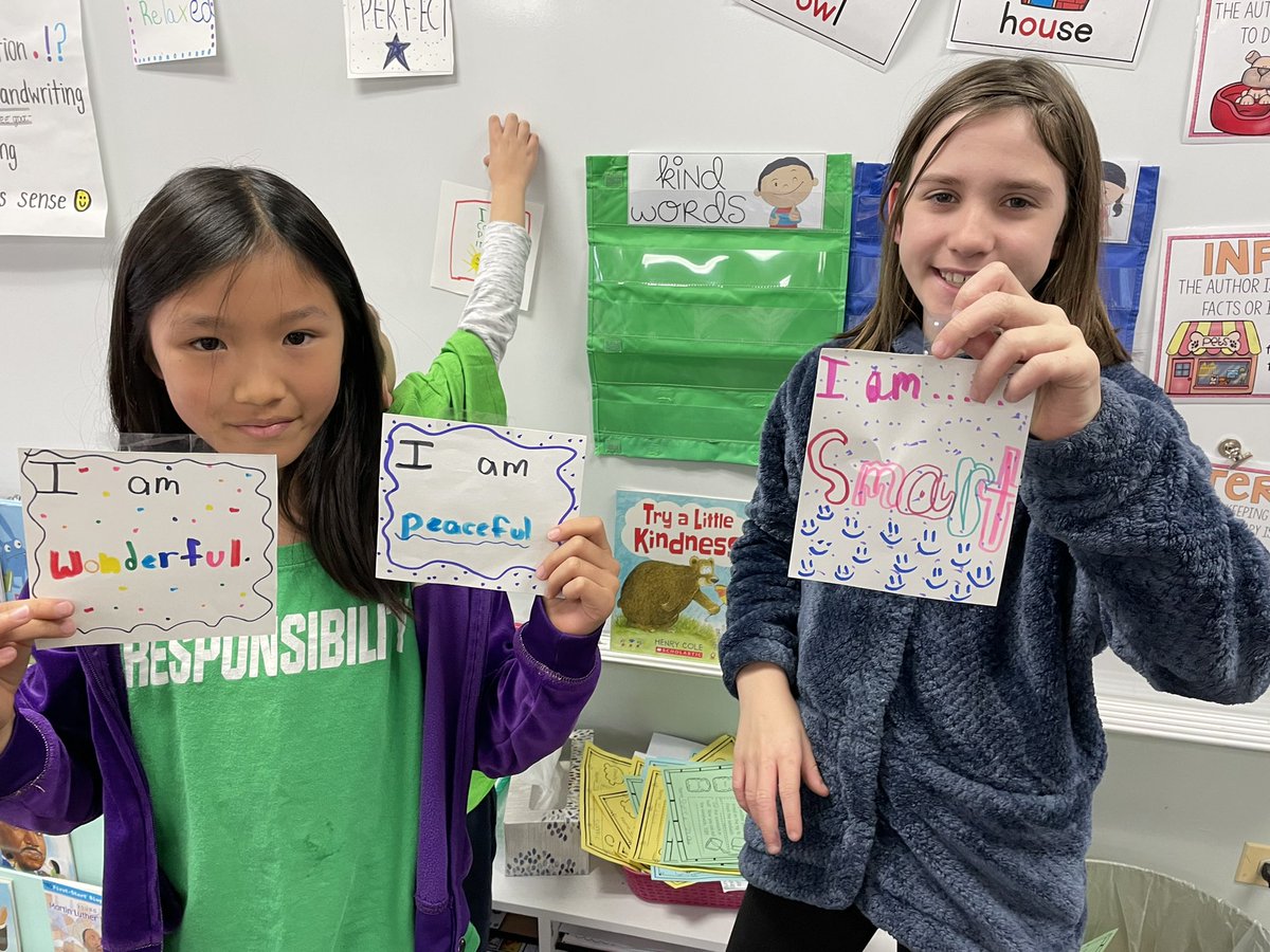 In Eagle’s Nest, we focused on self care by creating a wall of Positive Affirmations🌟💭