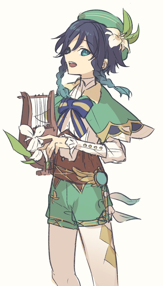 魈|ショウ(原神) 「二次創作中心に色々描いてました #みなさん去年の今頃はどんな絵描いてましたか 」|界さけ🎀のイラスト