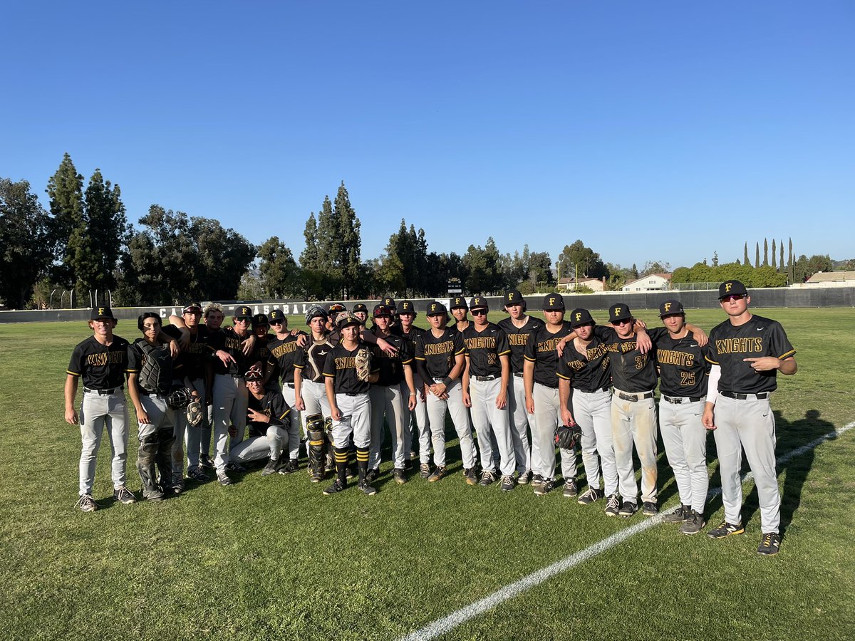 Foothill Baseball (@foothillbasebal) on Twitter photo Knights (9-4, 1-0) get back in the win column with a 9-5 win over Canyon.
W: <a href="/__andrewparker/">Andrew Parker</a> 5IP 5H 0ER 0BB
<a href="/GarrettD_43/">Garrett Davidson</a> 3-4 R 2RBI HR SB
<a href="/mason_souter/">Mason Souter</a> 2-4 2B R RBI
<a href="/brettcastillo6/">brett_castillo_</a> 2-3 2RBI
<a href="/IsaacSando186/">Isaac Sandoval</a> 2-4 R RBI Knights (9-4, 1-0) get back in the win column with a 9-5 win over Canyon.
W: <a href="/__andrewparker/">Andrew Parker</a> 5IP 5H 0ER 0BB
<a href="/GarrettD_43/">Garrett Davidson</a> 3-4 R 2RBI HR SB
<a href="/mason_souter/">Mason Souter</a> 2-4 2B R RBI
<a href="/brettcastillo6/">brett_castillo_</a> 2-3 2RBI
<a href="/IsaacSando186/">Isaac Sandoval</a> 2-4 R RBI